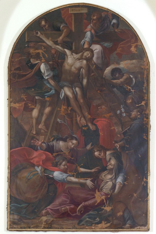 Ambito baroccesco sec. XVII, Gesù Cristo deposto dalla croce