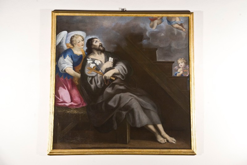 Bottega italiana sec. XVII, Sant'Alessio morente dipinto
