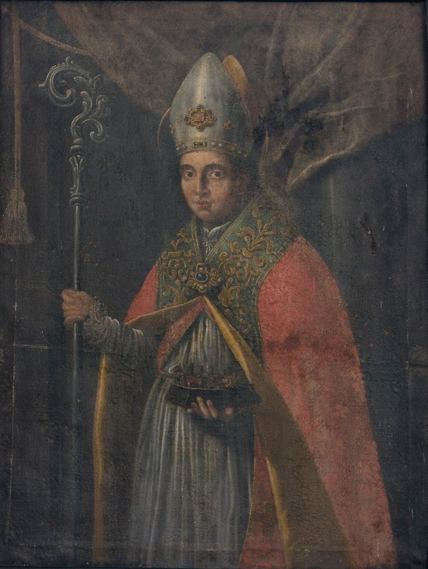 Bott. lucchese sec. XVI, San Paolino Vescovo dipinto su tela