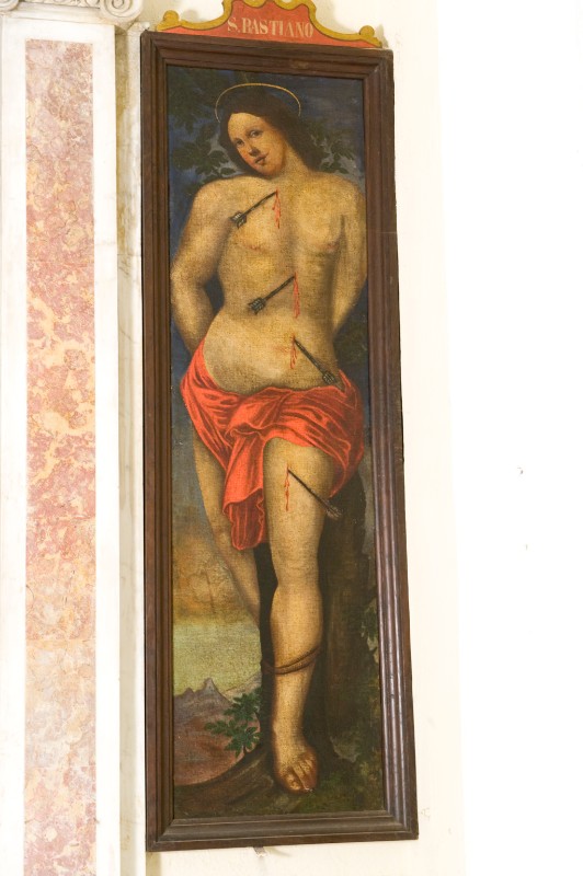 Bott. toscana sec. XVII, San Sebastiano dipinto