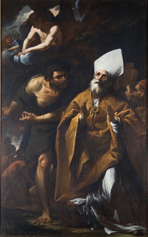 Testa P. sec. XVII, Miracolo di San Teodoro dipinto a olio su tela