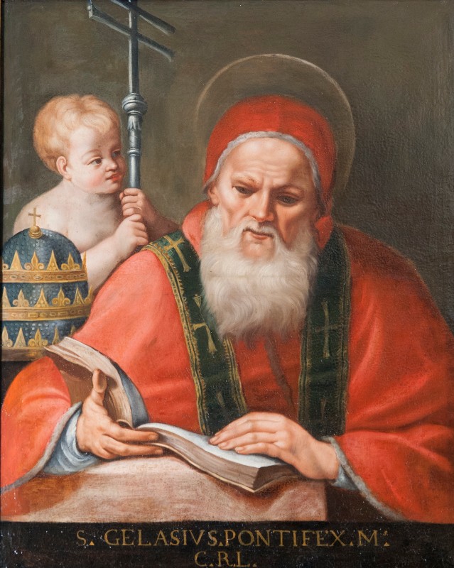 Bott. lucchese sec. XVI, Dipinto a olio su tela raffigurante San Gerasio papa