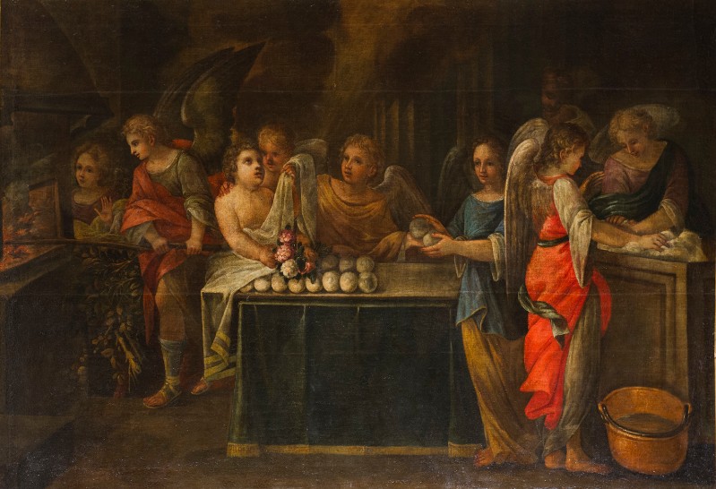 Francesco del Tintore sec. XVII, Dipinto con Santa Zita e il miracolo del pane