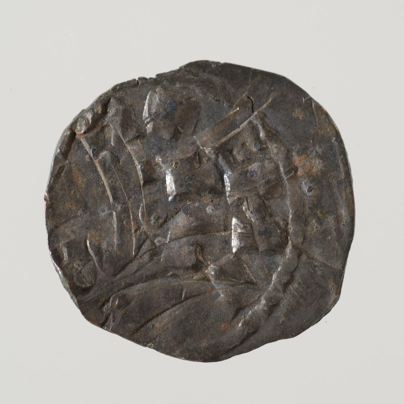 Bottega lucchese sec. XI, Moneta con monogramma 14/17