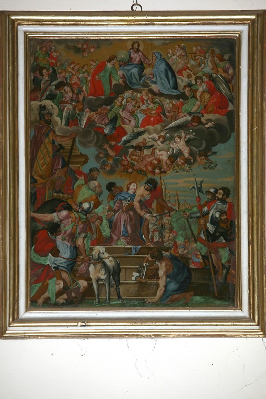 Ambito italiano sec. XVII, Martirio di Santa Giustina