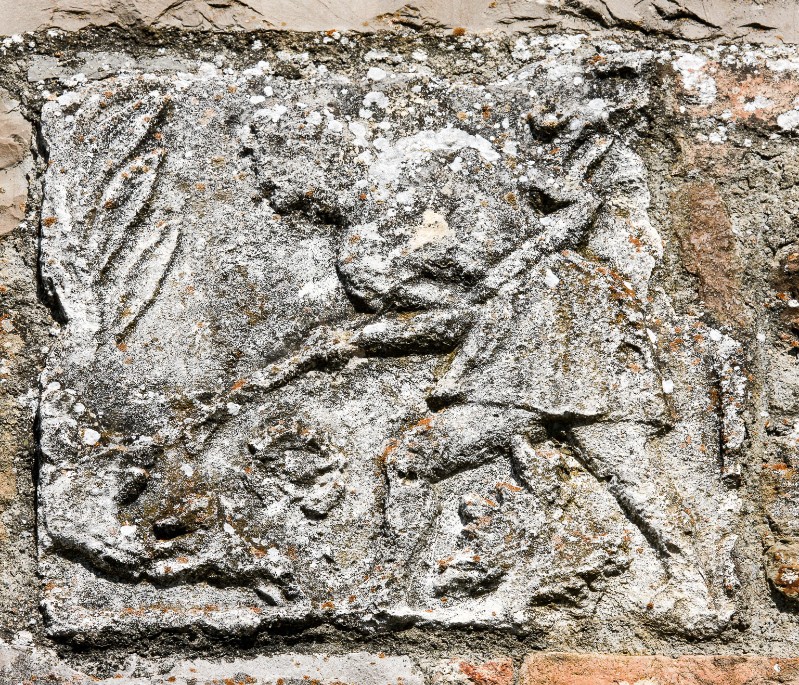 Ambito etrusco-romano sec. III a. C., Scena di caccia