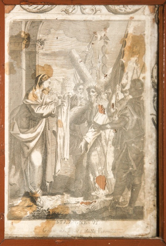 Bottega italiana sec. XIX, Gesù asciugato dalla Veronica
