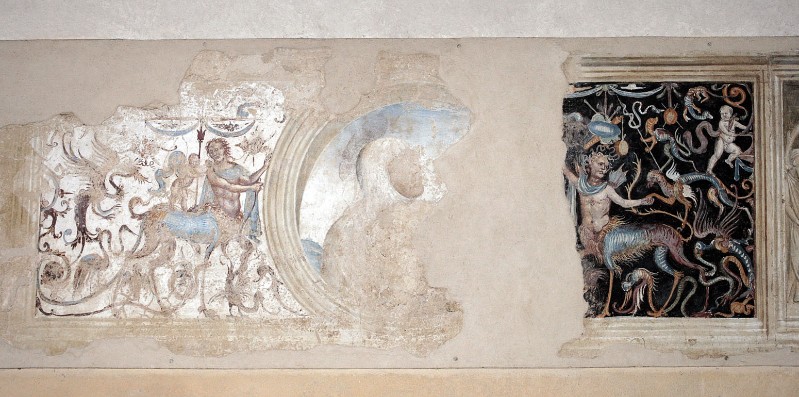 Sodoma (1503-04), Dipinto con grottesche
