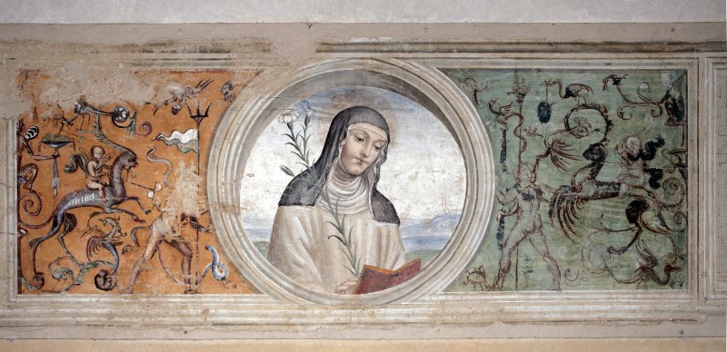 Sodoma (1503-04), Dipinto con Santa Caterina