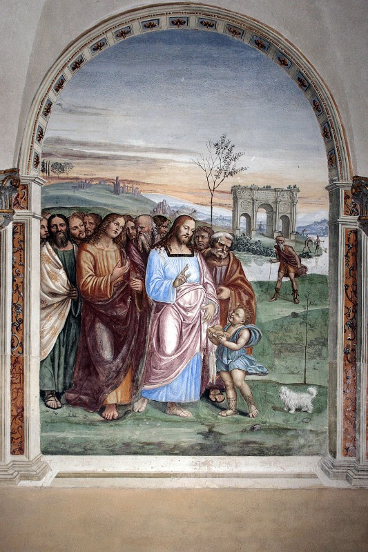 Sodoma (1503-04), Dipinto con secondo episodio Spartizione dei Pani