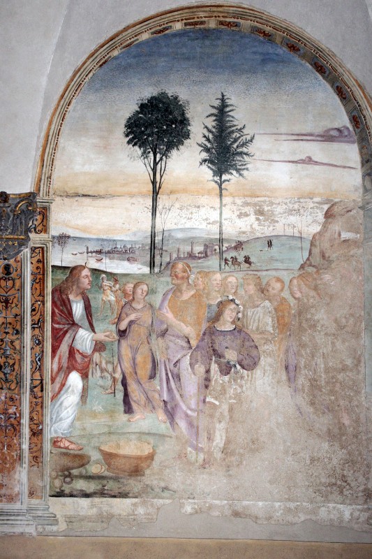 Sodoma (1503-04), Dipinto con terzo episodio Spartizione dei Pani