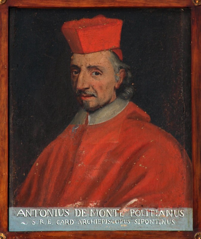 Scuola toscana sec. XVIII, Dipinto con cardinale De Monte