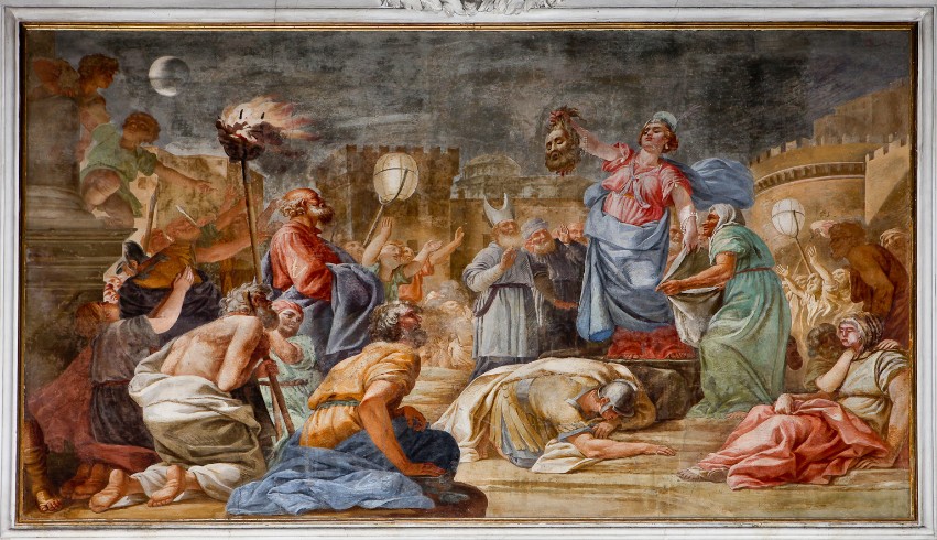 Amigoli Stefano (1774), Giuditta mostra al popolo la testa di Oloferne