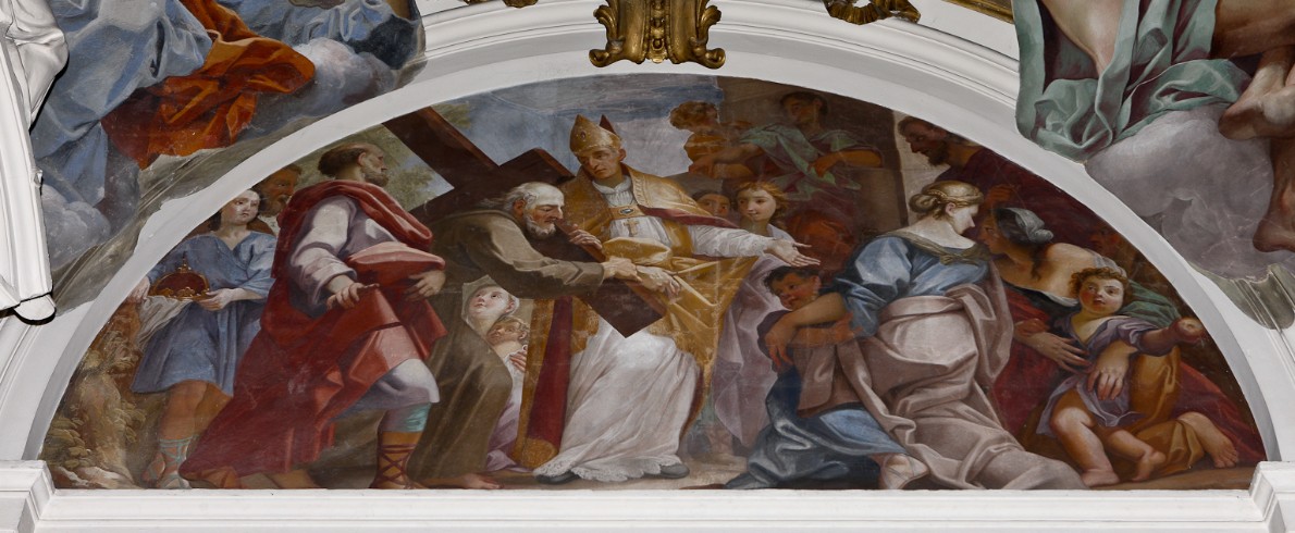 Puglieschi Antonio (1700), Dipinto murale con Eraclio e la Croce a Gerusalemme