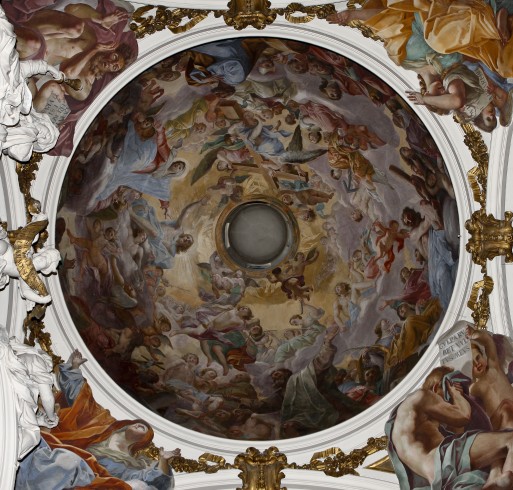 Puglieschi Antonio (1700), Dipinto murale con Trionfo della Croce