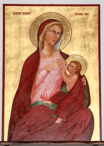 Scuola italiana (2007), Icona raffigurante la Madonna del latte