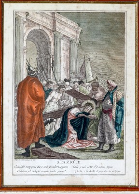Galimberti F. - Tiepolo G. B. sec. XVIII, Gesù Cristo cade la prima volta