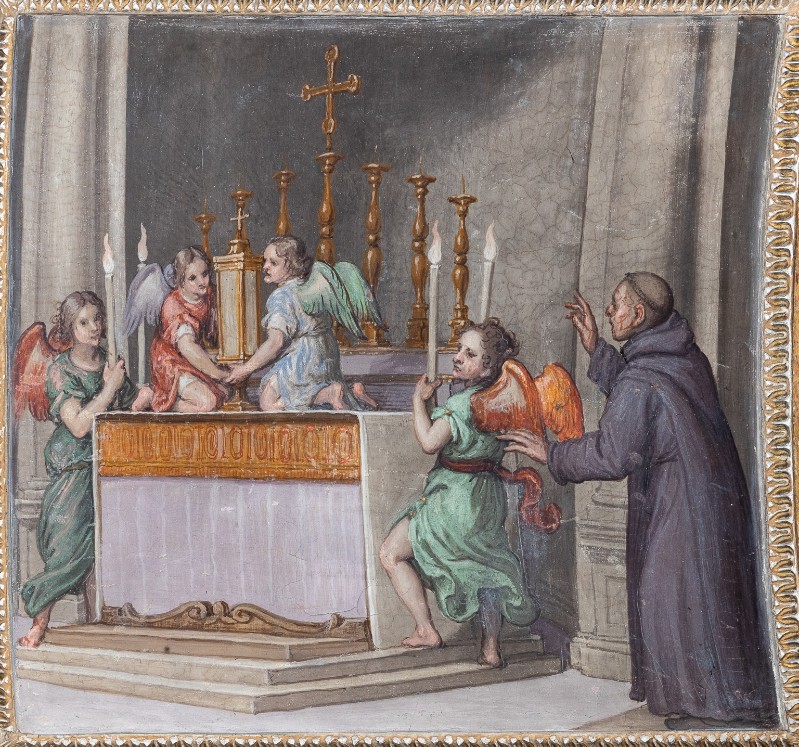 Passignano (1593-1594), Dipinto murale con Angeli trasportano la reliquia