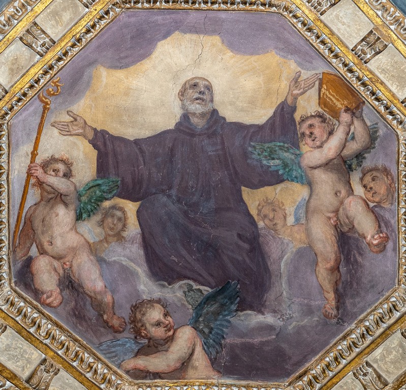 Passignano (1593-1594), Dipinto murale con San Giovanni Gualberto in gloria
