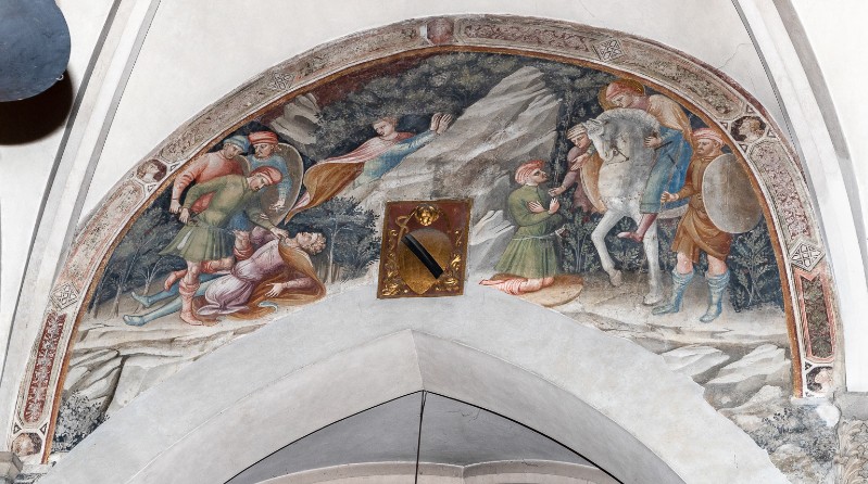 Bicci di Lorenzo sec. XV, Dipinto murale con San Giovanni Gualberto