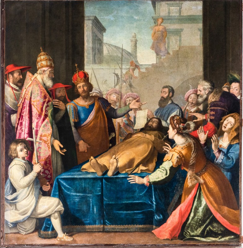 Gamberucci C. (1605), Dipinto raffigurante i funerali di Sant'Alessio