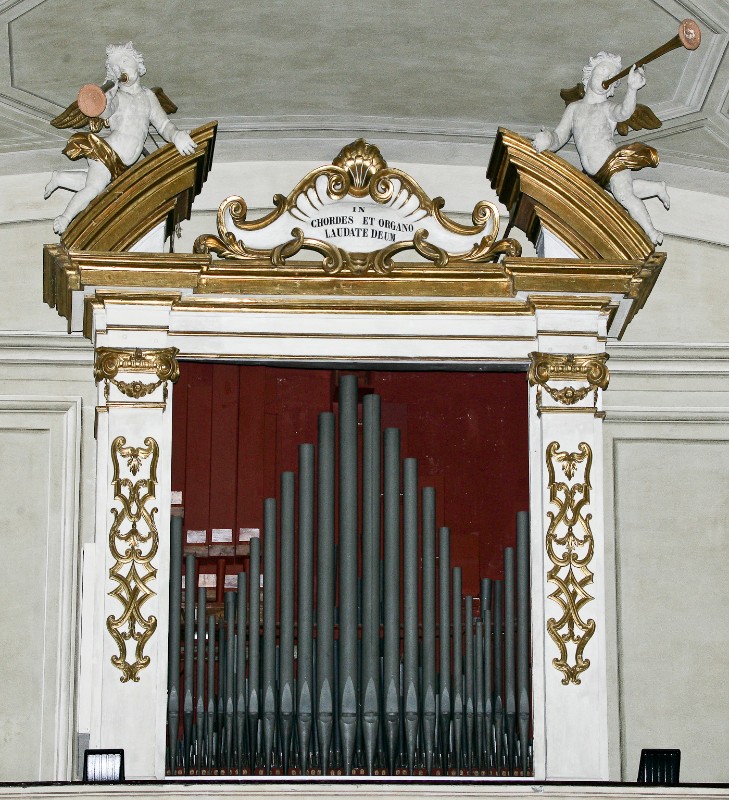 Fratelli Serassi (1862), Organo decorato con angeli