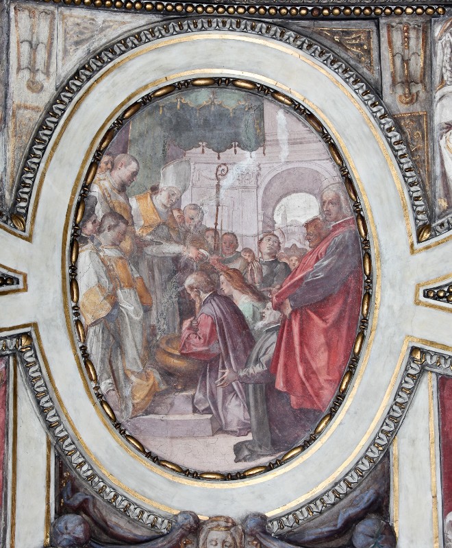 Ambito toscano sec. XVII, Papa Damaso I invia San Zanobi a Firenze