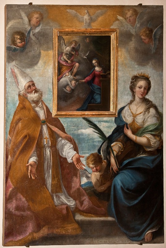 Veracini Agostino sec. XVIII, Dipinto con San Prospero e Santa Caterina