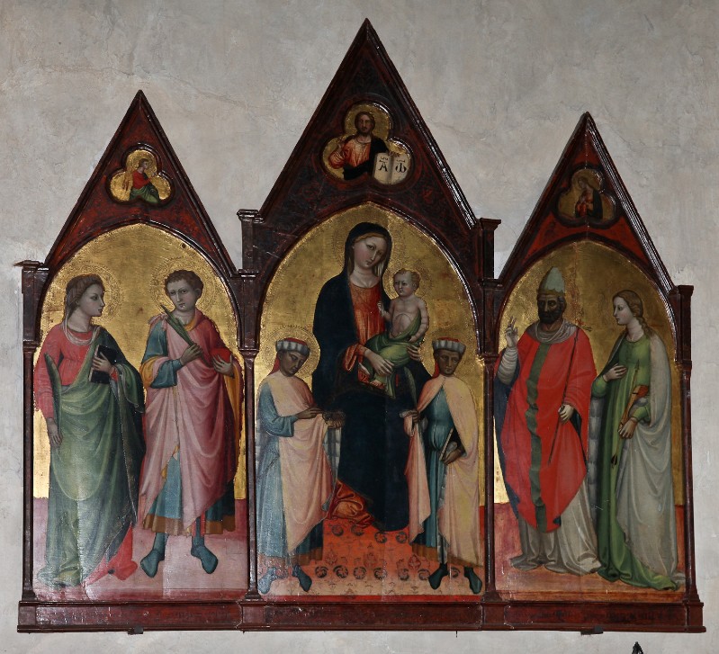 Bicci di Lorenzo sec. XV, Madonna con Gesù Bambino in trono e Santi