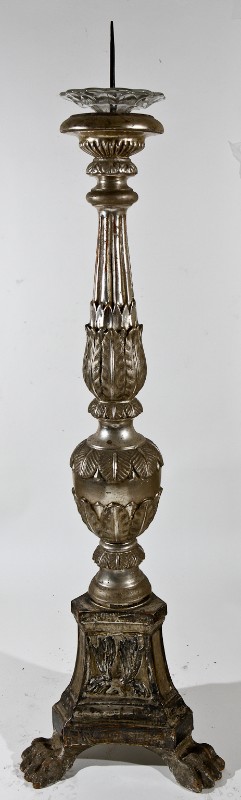 Bottega toscana sec. XIX, Candeliere con stemma di Santa Felicita 10/18