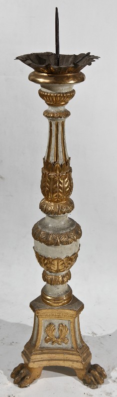 Bottega toscana sec. XIX, Candeliere piccolo con stemma di Santa Felicita 1/6