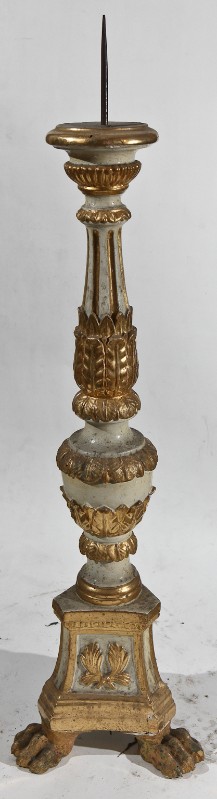 Bottega toscana sec. XIX, Candeliere piccolo con stemma di Santa Felicita 5/6