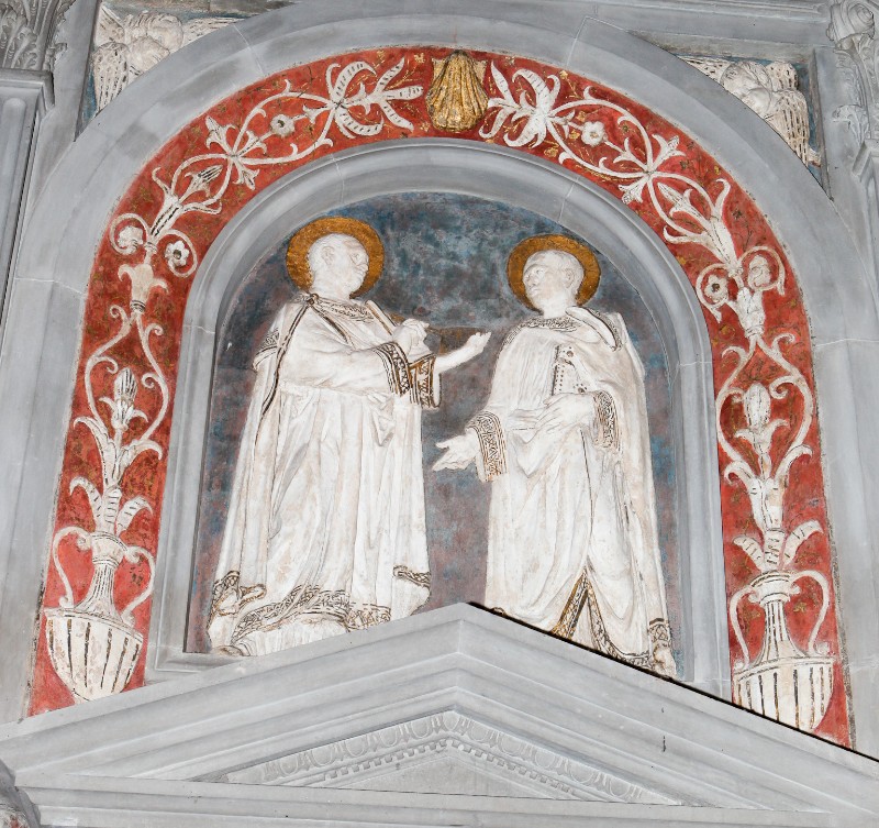 Donatello (1434-1443), Cornice dei Santi Cosma e Damiano