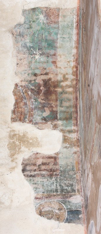 Corso di Buono (1284), Dipinto murale con testa di santo