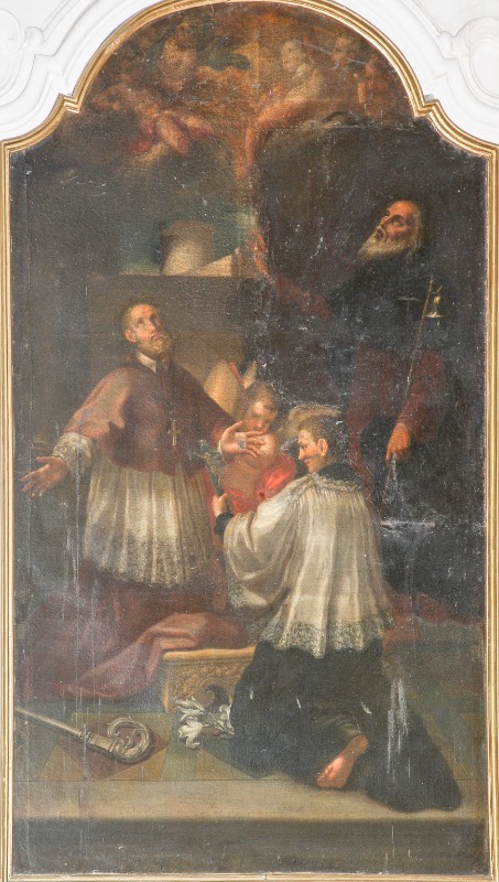 Bottega fiorentina sec. XVIII, Dipinto con San Francesco di Sales