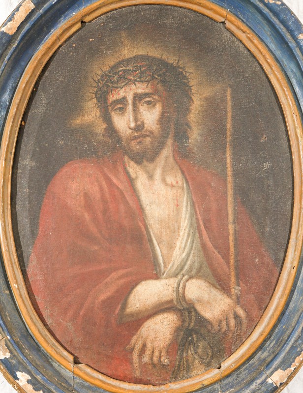 Bottega toscana sec. XVIII, Dipinto ad olio su tela raffigurante Ecce Homo