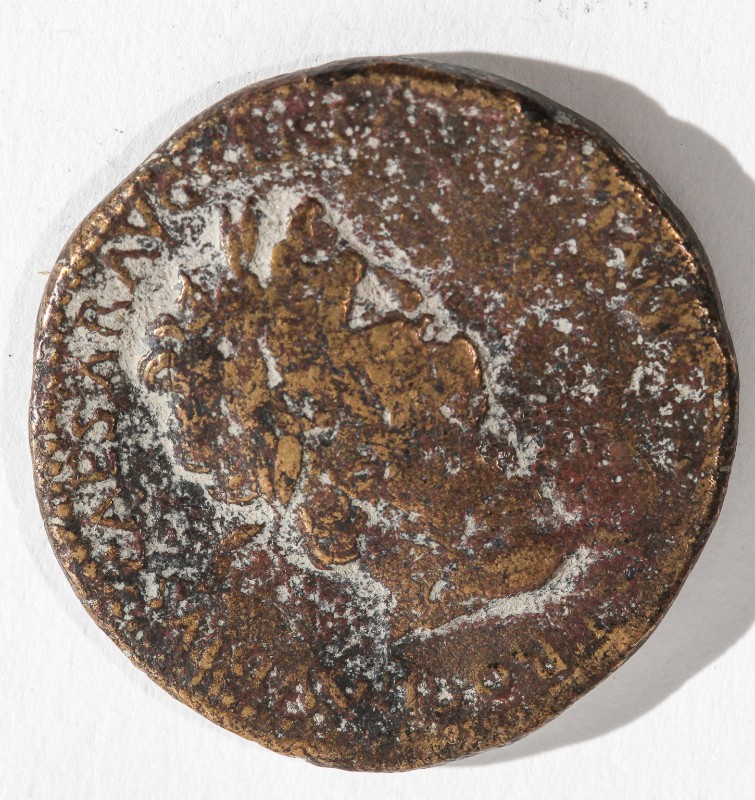 Ambito romano sec. I, Moneta con ritratto di Claudio