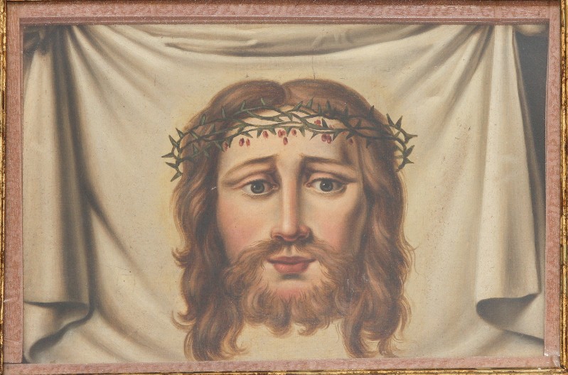 Bottega toscana sec. XIX, Dipinto ad olio su tela raffigurante la Veronica