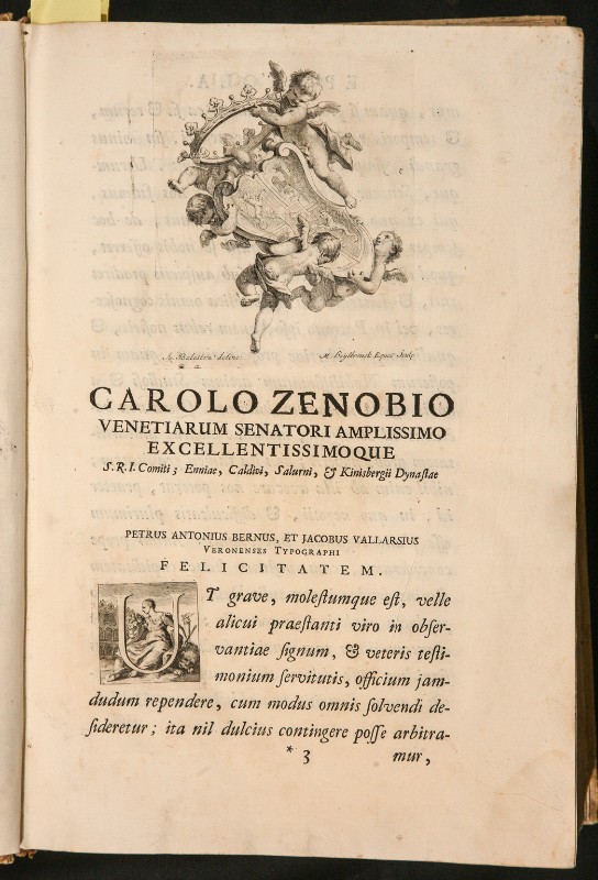 Balestra Antonio - Heylbrouck Michael (1730), Stemma di Carlo Zenobio