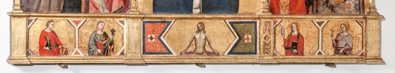 Niccolò di Pietro Gerini ultimo quarto sec. XIV, Predella con Cristo in pietà