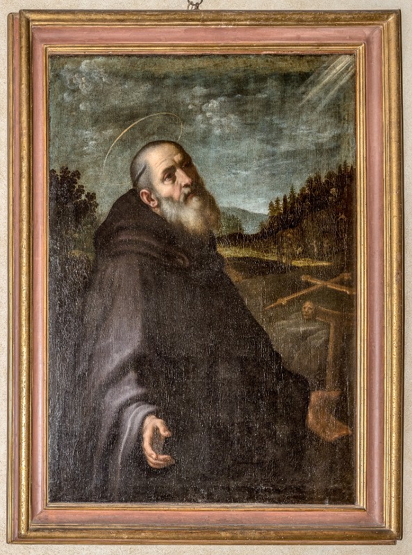 Bottega fiorentina sec. XVII, Cornice del dipinto con San Giovanni Gualberto