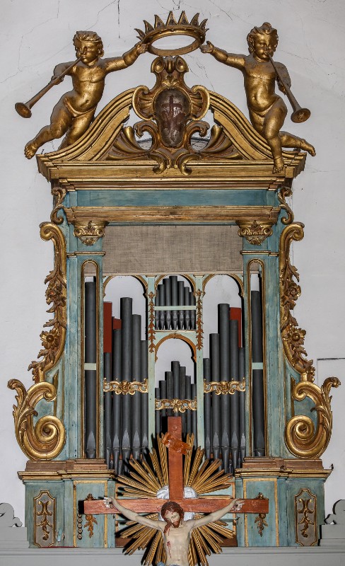 Tronci (1781), Organo con angeli reggicorona