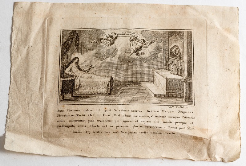 Marchini V. inizio sec. XIX, Stampa della Beata Maria Bartolomea Bagnesi