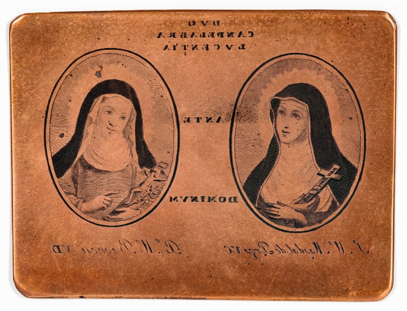 Ambito italiano sec. XIX, Matrice di Santa Maria Maddalena e beata Bagnesi
