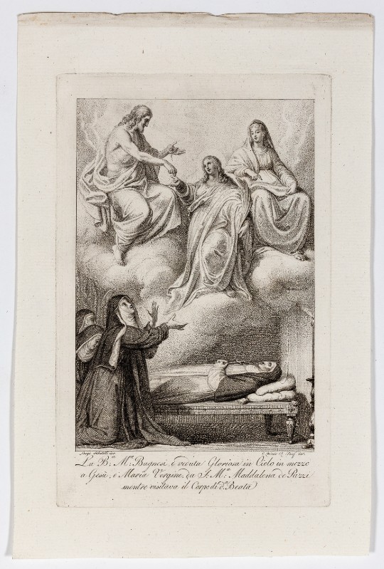 Sabatelli L. - Lasinio C. sec. XIX, Visione di Santa Maria Maddalena de' Pazzi