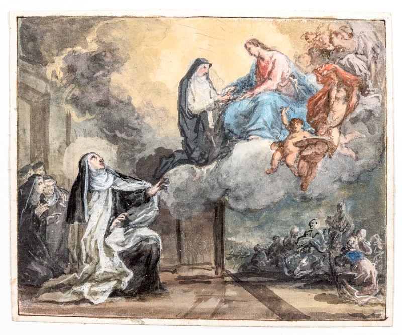 Piattoli G. (1804), Visione di Gesù che offre doni preziosi alla beata Bagnesi