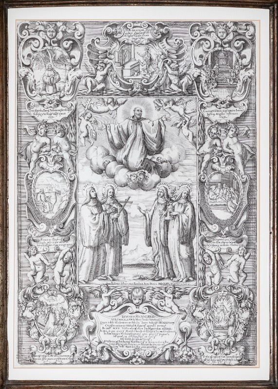 Zampa Giovan Battista (1653), Stampa con San Giovanni Gualberto in gloria