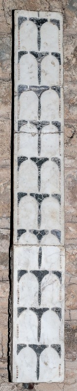 Maestranze toscane sec. XIII, Tarsia grande in marmo bianco e verde