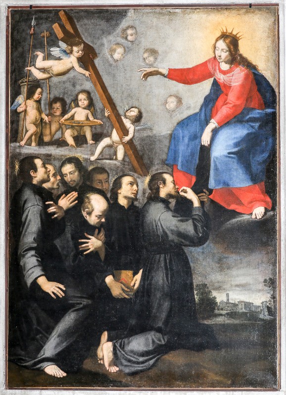 Lippi Lorenzo (1660), Madonna dona l'abito ai Sette Santi fondatori