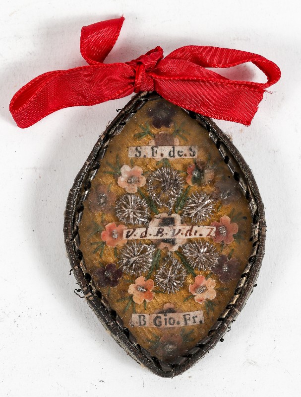 Bottega toscana secc. XVIII-XIX, Reliquiario a mandorla